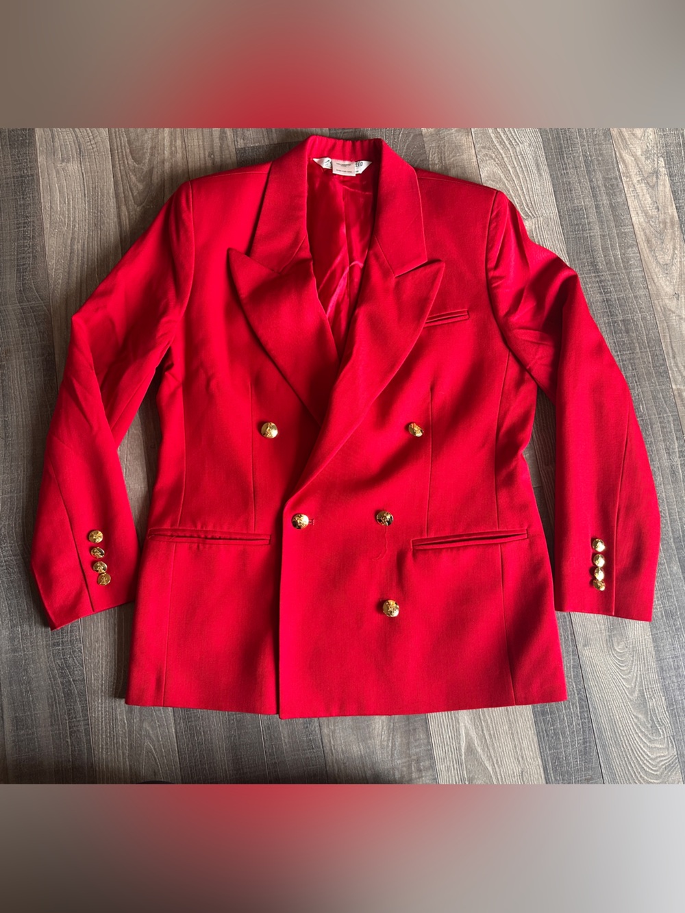 Vintage Austin Reed Petite Double-Breasted Blazer Jacket